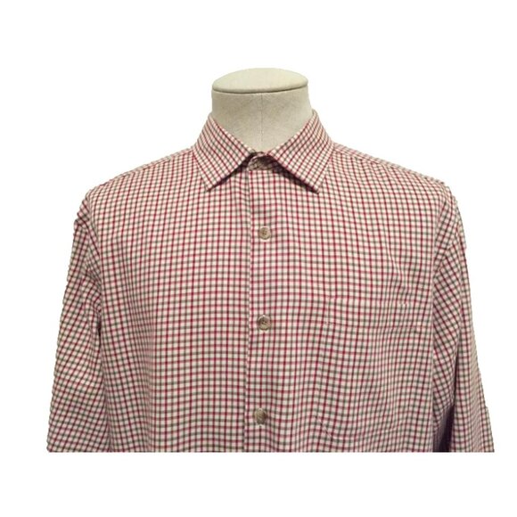 VIYELLA Heritage Long Sleeve Shirt Mens XL Check Plaid 90% Cotton 10% Wool - Picture 2 of 5